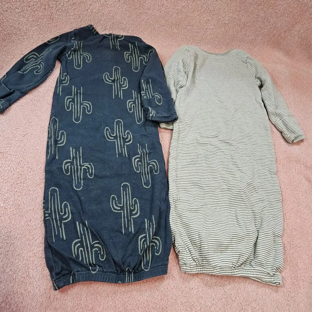 Carter's Sleep Gown Size 3M Cactus & Buffalo Lot of 2